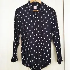 Tea Pot CLUB ドット柄長袖シャツ