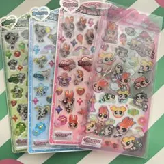正規品　パワパフ うるちゅるPOP ドロップジュエリーシール ４種セット