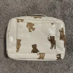 【ジェラートピケ】クマ柄おむつポーチ