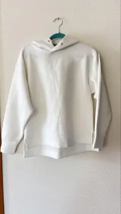 グローブ　ホワイト フード付き スウェットS