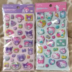【匿名配送】ポップデコパーティー　ラメきらクリスタルシール　サンリオ