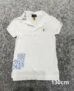 ラルフローレン　Ralph Lauren　女の子　ポロシャツ　刺繍　花柄　130