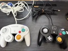ゲームキューブ コントローラー GCコン スマブラブラック ホワイト