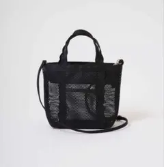 elu Fleur tote portable bag-MESH-Black - メルカリ