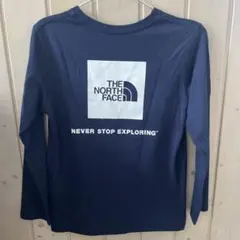 ノースフェイス キッズ 150 ネイビー 長袖 ロンT Tシャツ ジュニア