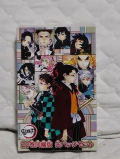 鬼滅の刃 22巻同梱版 缶バッジセット