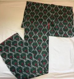 銘仙　葵　アンティーク着物　袷