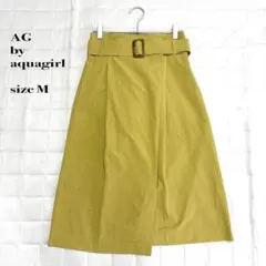 ..AG by aquagirl ラップスカートベルト付き マスタードイエローMのサムネイル