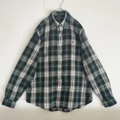 【レア未使用級◆現行QR◆タータンブラックウォッチ】ラルフローレンネルシャツXL