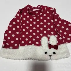 シャーリーテンプル　うさぎ　80サイズ　長袖トップス　もふもふ