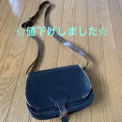 80年代パーソンズ　ショルダーバッグ　黒のサムネイル