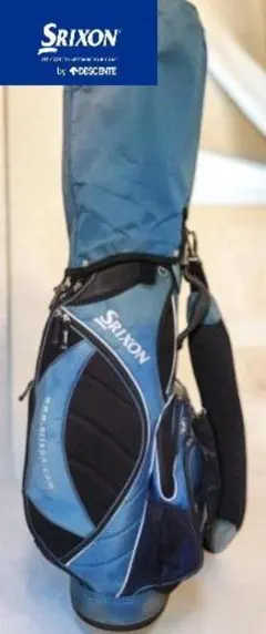 送料無料/美品　Srixon スタンド式ゴルフバッグ SAXカラー