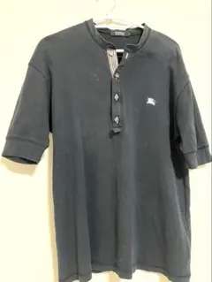 美品 BURBERRY BLACK LABEL ヘンリーネック Tシャツ グレー - メルカリ