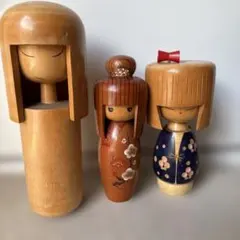 創作こけし 2体セット 石田とみお作 - メルカリ