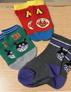 アンパンマン バイキンマン 靴下セット