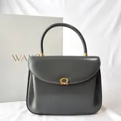 美品 wako 和光 レザー ハンドバッグ フォーマル 極上品 グレー