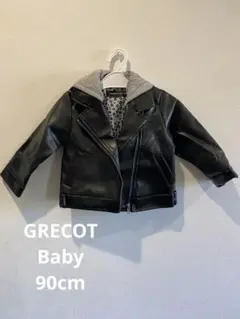 GRECOT ライダースジャケット 90サイズ