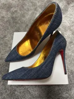 Christian Louboutin デニムパンプス 高ヒール