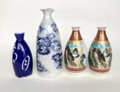 九谷陶寿徳利 2点龍紋1点清月明風1点まとめて出品　　手描き　徳利　酒器のサムネイル
