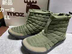 新品【MOZ】カーキ　LL寸★超軽量　キルティング防寒ショートブーツ