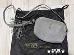 新品 保存袋付★TOFF&LOADSTONE ショルダーバッグ グレー★のサムネイル
