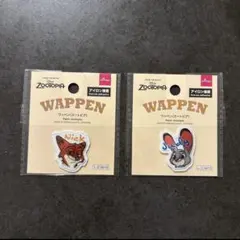 ディズニー ズートピア ニック ジュディ ワッペン アイロン接着 シール