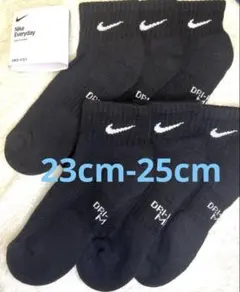 【新品】Nike 3足セット 23cm-25cm アンクルソックス