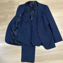 【美品】SUIT SELECT ネイビー スリーピース セットアップ Y4