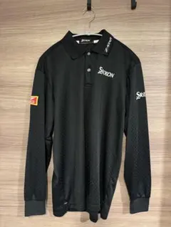 Srixon ブラック 長袖ポロシャツ　サイズM