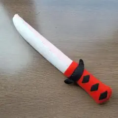 完成品☆フェルトの刀(赤×ピンク)