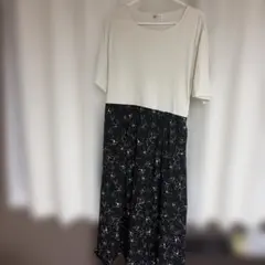 alotta ドッキングワンピース 半袖 花柄