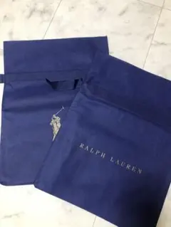 Ralph Laurenネイビーリボンギフト袋 2枚セットショップ袋ラッピング袋