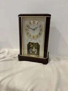 高級］SEIKO CLOCK EMBLEM 置き時計 HW595B 象嵌 - メルカリ