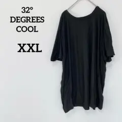 32° DEGREES COOL 【XXL】 半袖Tシャツ ブラック
