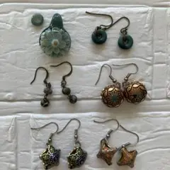花 ピアス(両耳用)