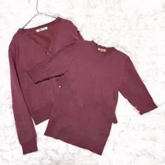 アプワイザー・リッシェ カーディガン、ニットセット アンサンブル（L ）