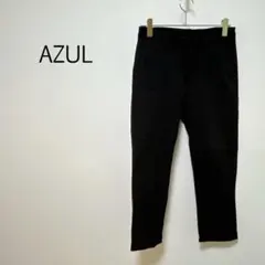 c0232【アズール】テーパードパンツ スラックス Ｓ シンプル ブラックのサムネイル