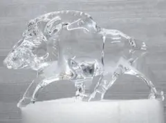 Baccarat】 バカラ クリスタル イノシシ 置き物 - メルカリ