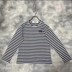 PLAY COMME des GARCONS ボーダー 長袖カットソー XL - メルカリ