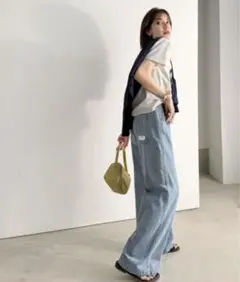JaVa メンズライクペインターツイル＆ワイドデニムパンツのサムネイル