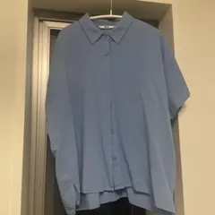 UNIQLO 半袖シャツ ブルー