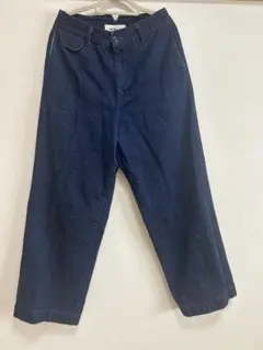 Malle ハイウエストデニム シンチバック　インディゴ　ネイビー
