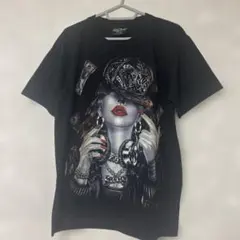 グラフィックプリント Tシャツ ブラック