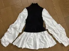 フィフス　異素材トップス ニット　シャツ　秋冬