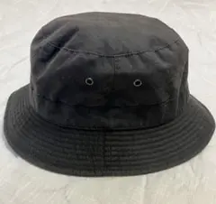 agnis b. ブラック バケットハット フランス製　綿100%