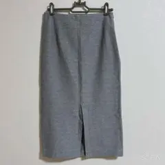 nano universe 36グレー スリット入り タイトスカート