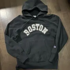 Champion リバースウィーブ BOSTON パーカー カレッジロゴ 古着