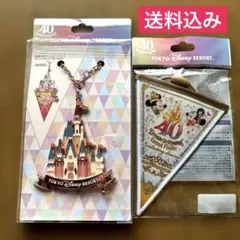 東京ディズニーリゾート 40周年シンデレラ城キーホルダー