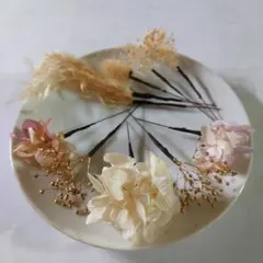 髪飾り ヘッドドレス 入学式 卒業式 紫陽花＆かすみ草＋オマケ