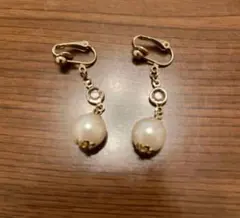 ホワイトパール ゴールド イヤリング